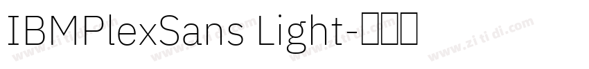IBMPlexSans Light字体转换